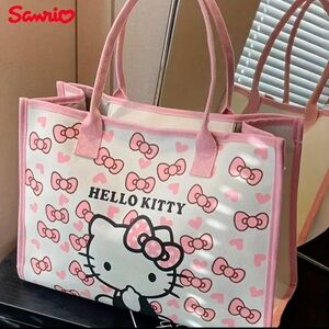 Hello Kitty Large Canvas Tote Bag